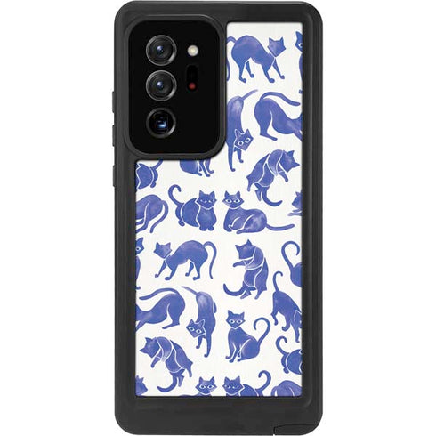 Cat Coq Blue Cats Galaxy Note20 Ultra 5G Waterproof Case